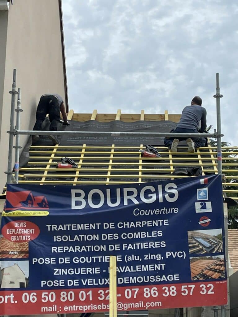 Extension de maison - Bourgis charpentier couvreur 91 - début chantier